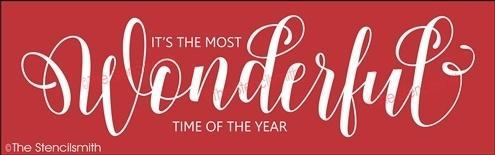3876 - It's the most Wonderful time - The Stencilsmith