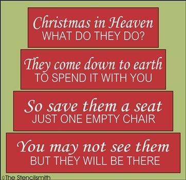 3904 - Christmas in Heaven - BLOCK set - The Stencilsmith