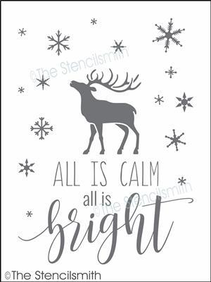 3910 - all is calm all is bright - The Stencilsmith