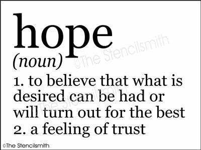 3915 - hope definition - The Stencilsmith