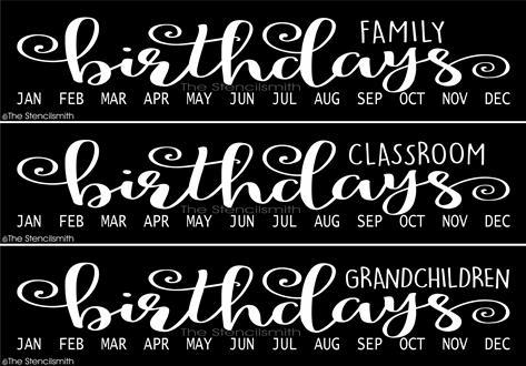 3966 - birthdays - The Stencilsmith