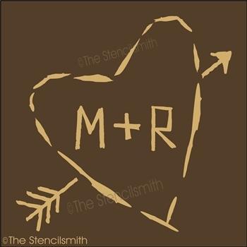 3972 - carved tree heart - The Stencilsmith