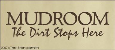 397 - MUDROOM the dirt stops here - The Stencilsmith