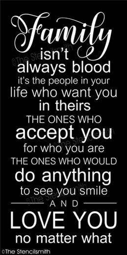 3985 - Family isn't always blood - The Stencilsmith