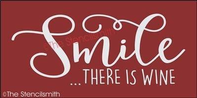 3986 - smile ... there is wine - The Stencilsmith