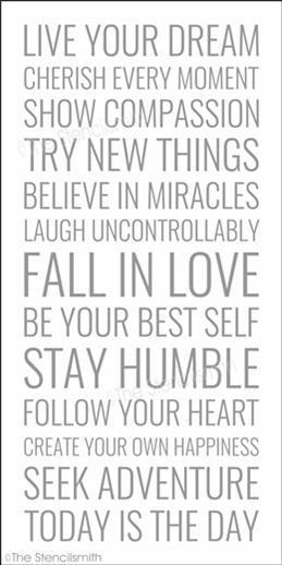 3990 - Live Your Dream ... - The Stencilsmith