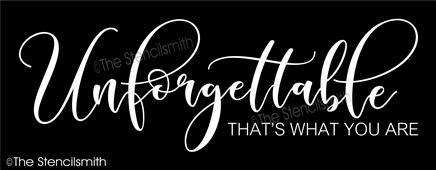 3993 - Unforgettable that's what you are - The Stencilsmith