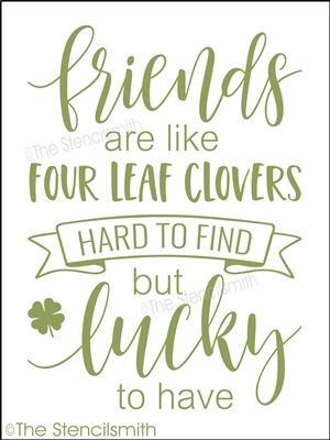 4002 - friends are like four leaf clovers - The Stencilsmith
