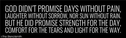 4008 - God didn't promise - The Stencilsmith