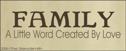 402 - FAMILY a little word - The Stencilsmith