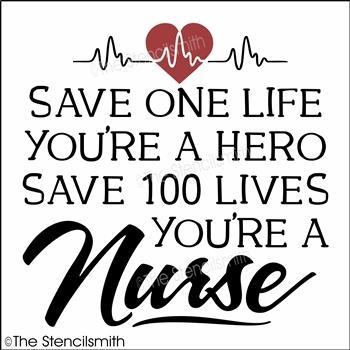 4059 - Save one life you're a hero - The Stencilsmith