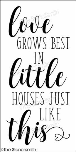 4076 - love grows best in little - The Stencilsmith