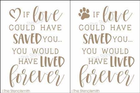 4081 - if love could have saved you - The Stencilsmith