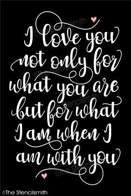 4085 - I love you not only for - The Stencilsmith