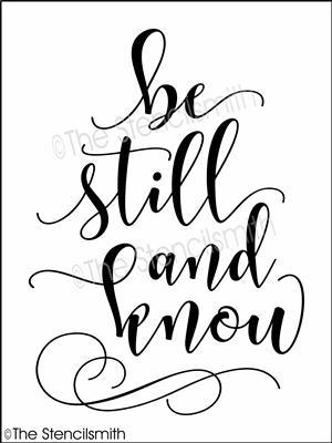 4096 - be still and know - The Stencilsmith