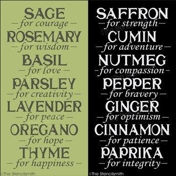 4146 - HERBS / SPICES - The Stencilsmith