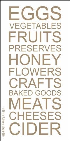 4147 - Farmers Market Goods - The Stencilsmith