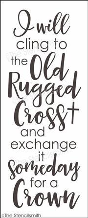 4148 - I will cling to the Old Rugged Cross - The Stencilsmith