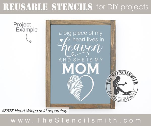 4161- a big piece of my heart lives - The Stencilsmith