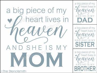 4161- a big piece of my heart lives - The Stencilsmith