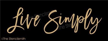 4204 - Live Simply - The Stencilsmith