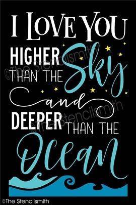 4220 - I love you higher than - The Stencilsmith