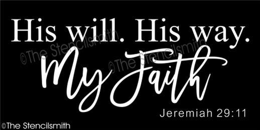 4233 - His will His way My Faith - The Stencilsmith