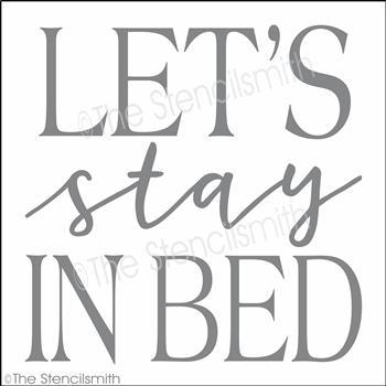 4236 - Let's stay In Bed - The Stencilsmith