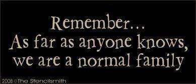 423 - normal family... - The Stencilsmith