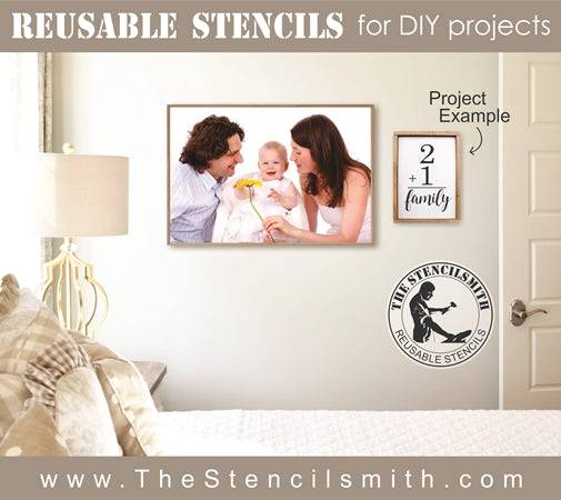 4245 - Family Number Flashcard - The Stencilsmith