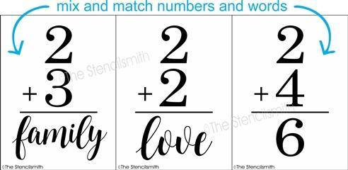 4245 - Family Number Flashcard - The Stencilsmith