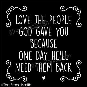 4252 - love the people God gave you - The Stencilsmith
