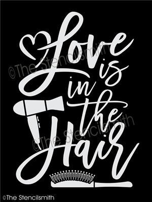4257 - Love is in the hair - The Stencilsmith