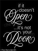 4276 - If it doesn't open - The Stencilsmith