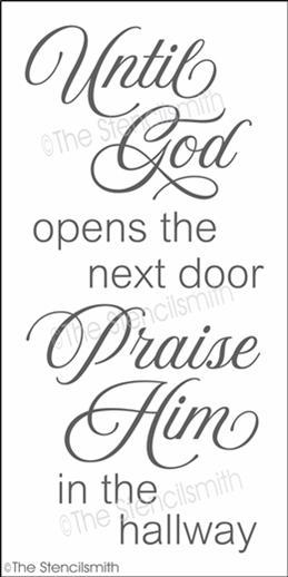 4298 - Until God opens - The Stencilsmith