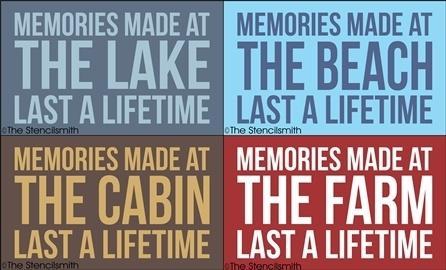 4327 - Memories made at the - The Stencilsmith