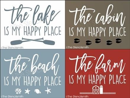 4328 - ... is my happy place - The Stencilsmith