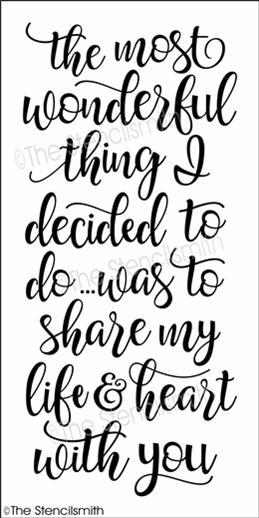 4410 - The most wonderful thing I decided - The Stencilsmith