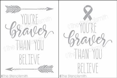 4433 - You're braver than you believe - The Stencilsmith
