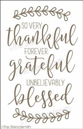 4443 - so very thankful - The Stencilsmith