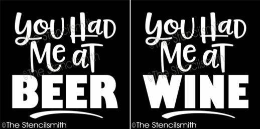 4450 - You had me at beer / wine - The Stencilsmith