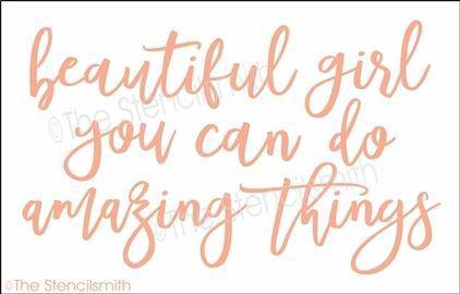 4476 - beautiful girl you can - The Stencilsmith