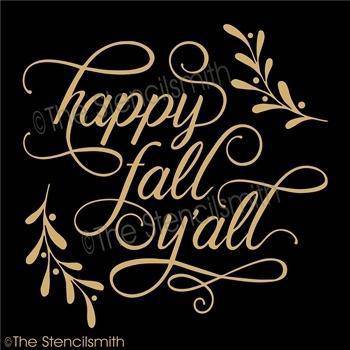 4483 - happy fall y'all - The Stencilsmith