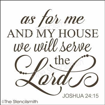 4515 - As for me and my house - The Stencilsmith