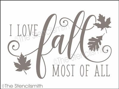 4520 - I love fall most of all - The Stencilsmith