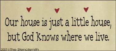 453 - Our house little ... God knows where we - The Stencilsmith
