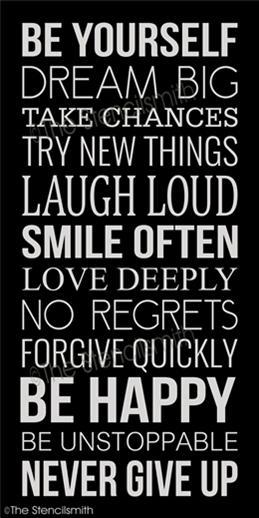 4597 - Be Yourself - The Stencilsmith