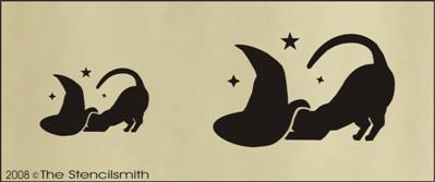 45 - Cat under hat - The Stencilsmith