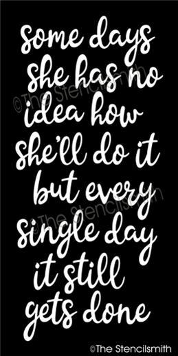 4603 - some days she has no idea - The Stencilsmith