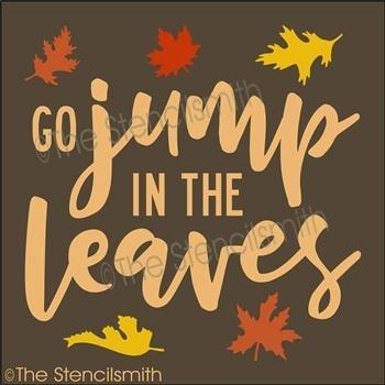 4611 - - Go jump in the leaves - The Stencilsmith